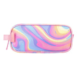 Choco Mocha Pencil Pouch for Kids Toddler Girls, Soft Zipper Small Pencil Case for Little Girls, Kids Pencil Bag for Girls, Pink Choco Mocha