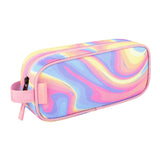 Choco Mocha Pencil Pouch for Kids Toddler Girls, Soft Zipper Small Pencil Case for Little Girls, Kids Pencil Bag for Girls, Pink Choco Mocha