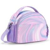 Choco Mocha Purple Lunch Bag for Girls, Insulated Lunch Bag for Middle School Girls, Preppy Lunch Box for Teen Girls Choco Mocha