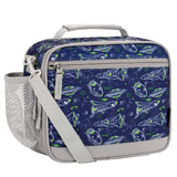 Choco Mocha Space Kids Lunch Box for Boys Lunch Boxes for School Lunch Bag for Boys with Shoulder Strap for Preschool Kindergarten kids Blue Choco Mocha
