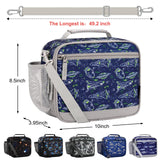 Choco Mocha Space Kids Lunch Box for Boys Lunch Boxes for School Lunch Bag for Boys with Shoulder Strap for Preschool Kindergarten kids Blue Choco Mocha