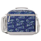 Choco Mocha Space Kids Lunch Box for Boys Lunch Boxes for School Lunch Bag for Boys with Shoulder Strap for Preschool Kindergarten kids Blue Choco Mocha