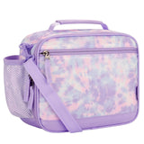 Choco Mocha Tie Dye Kids Lunch Box for Girls Lunch Boxes for School Lunch Bag for Girls with Shoulder Strap for Toddler Preschool Kindergarten kids Purple Choco Mocha