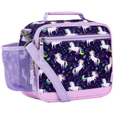 Choco Mocha Unicorn Lunch Box Kids Lunch Box for Girls Lunch Boxes for School Girls Lunchbox for Kids Lunch Bag for Girls with Shoulder Strap for Toddler Preschool Kindergarten Purple Choco Mocha