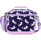 Choco Mocha Unicorn Lunch Box Kids Lunch Box for Girls Lunch Boxes for School Girls Lunchbox for Kids Lunch Bag for Girls with Shoulder Strap for Toddler Preschool Kindergarten Purple Choco Mocha