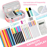 Fluid Colorful Pink Pencil Case Pencil Case Choco Mocha