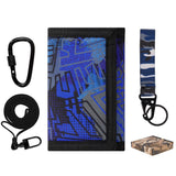 Geometry Blue Wallet Boys Wallets Choco Mocha