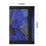 Geometry Blue Wallet Boys Wallets Choco Mocha