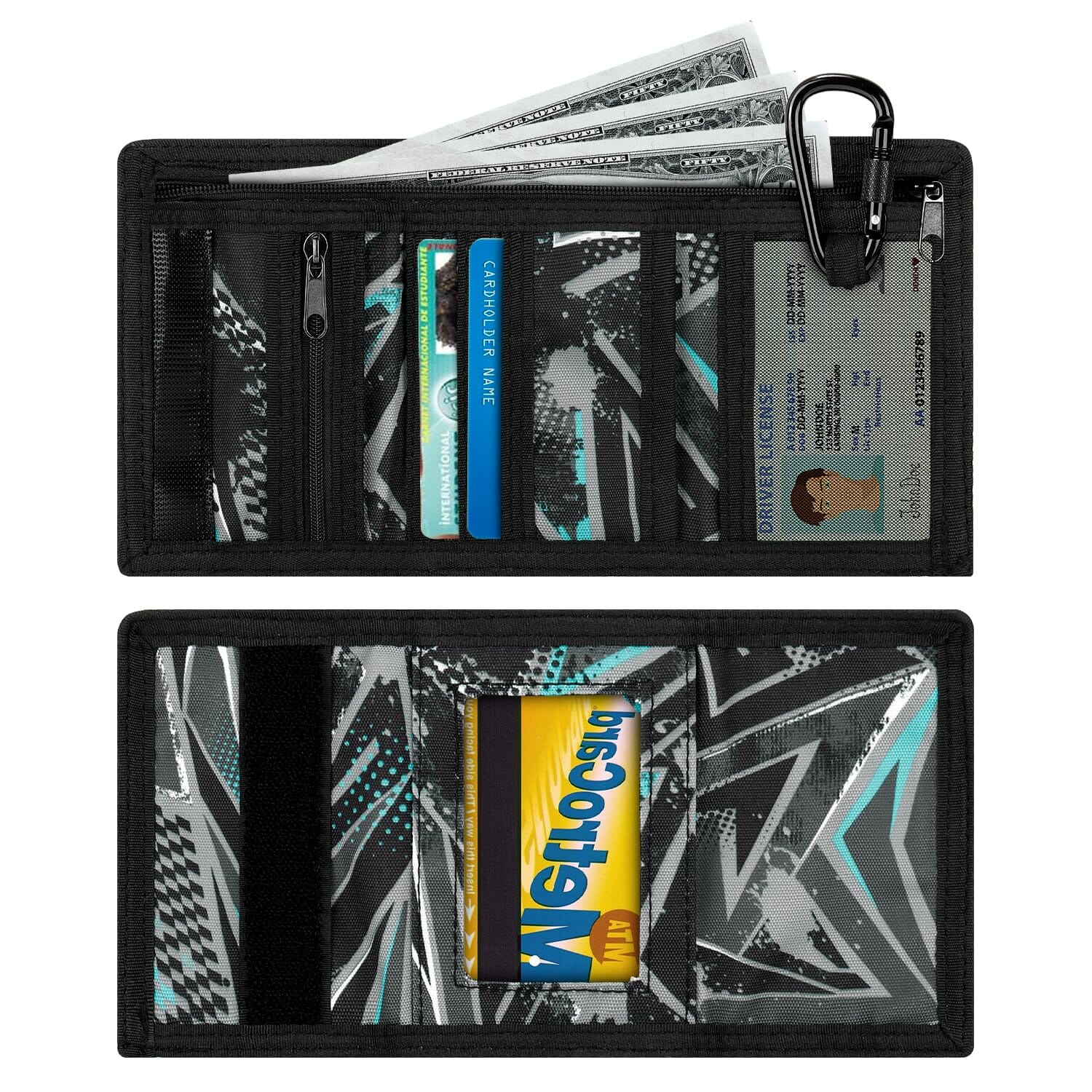 Geometry Blue2 Wallet Boys Wallets Choco Mocha