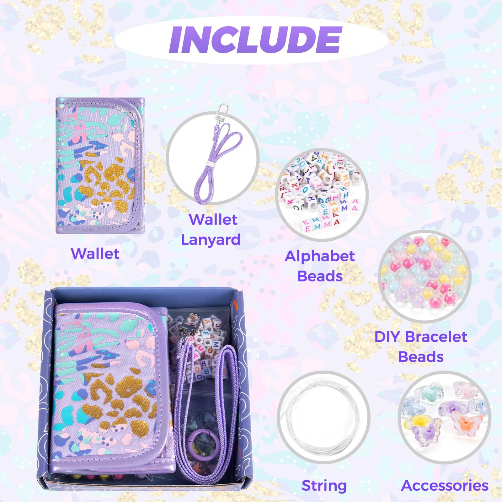 Leopard-Purple DIY Wallet DIY Wallet Choco Mocha