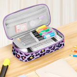 Leopard Purple Pencil Case Pencil Case Choco Mocha