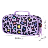 Leopard Purple Pencil Case Pencil Case Choco Mocha
