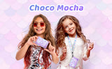 Mermaid Scales-Purple Wallets Girls Wallet Choco Mocha