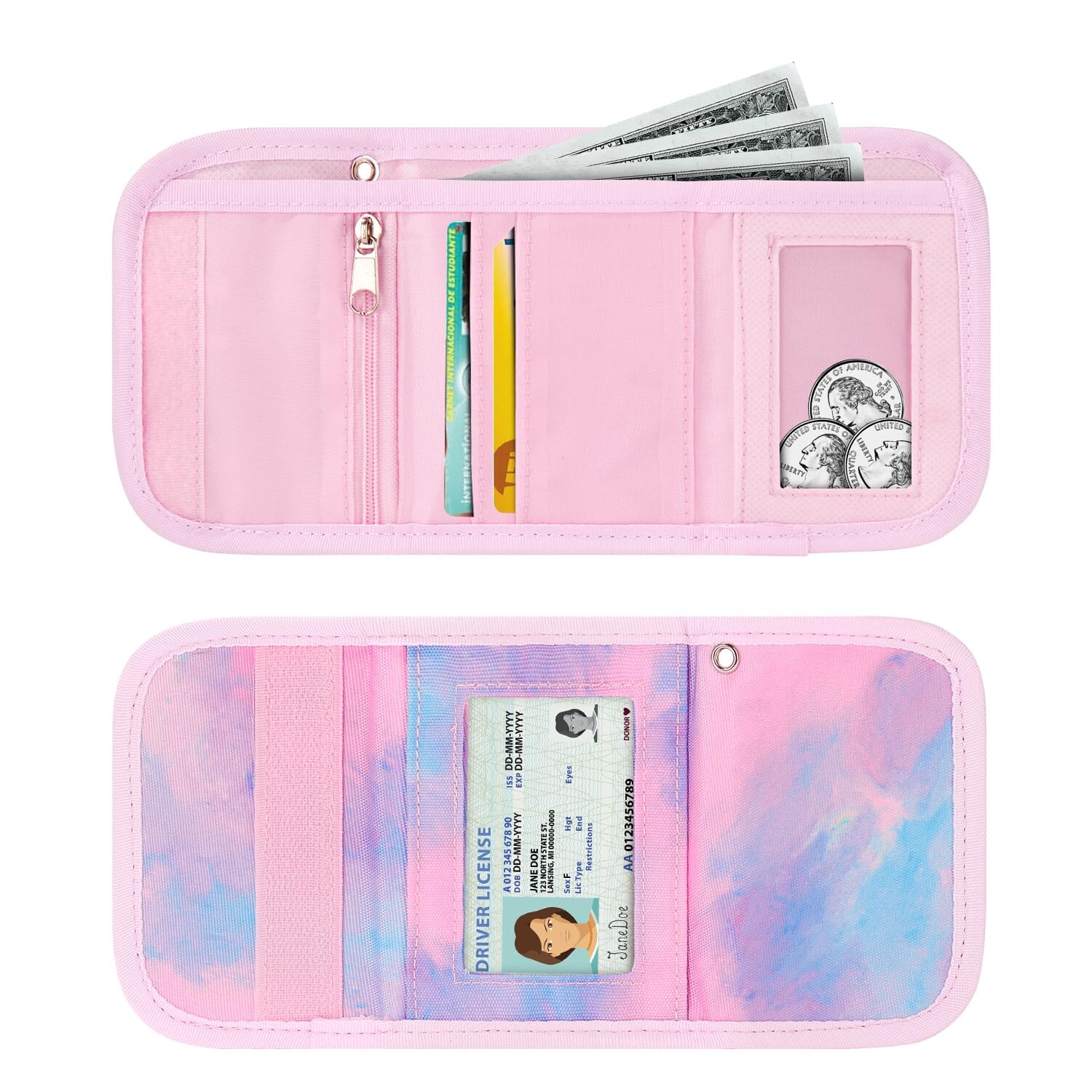 Pink Purple Wallet Girls Wallet Choco Mocha