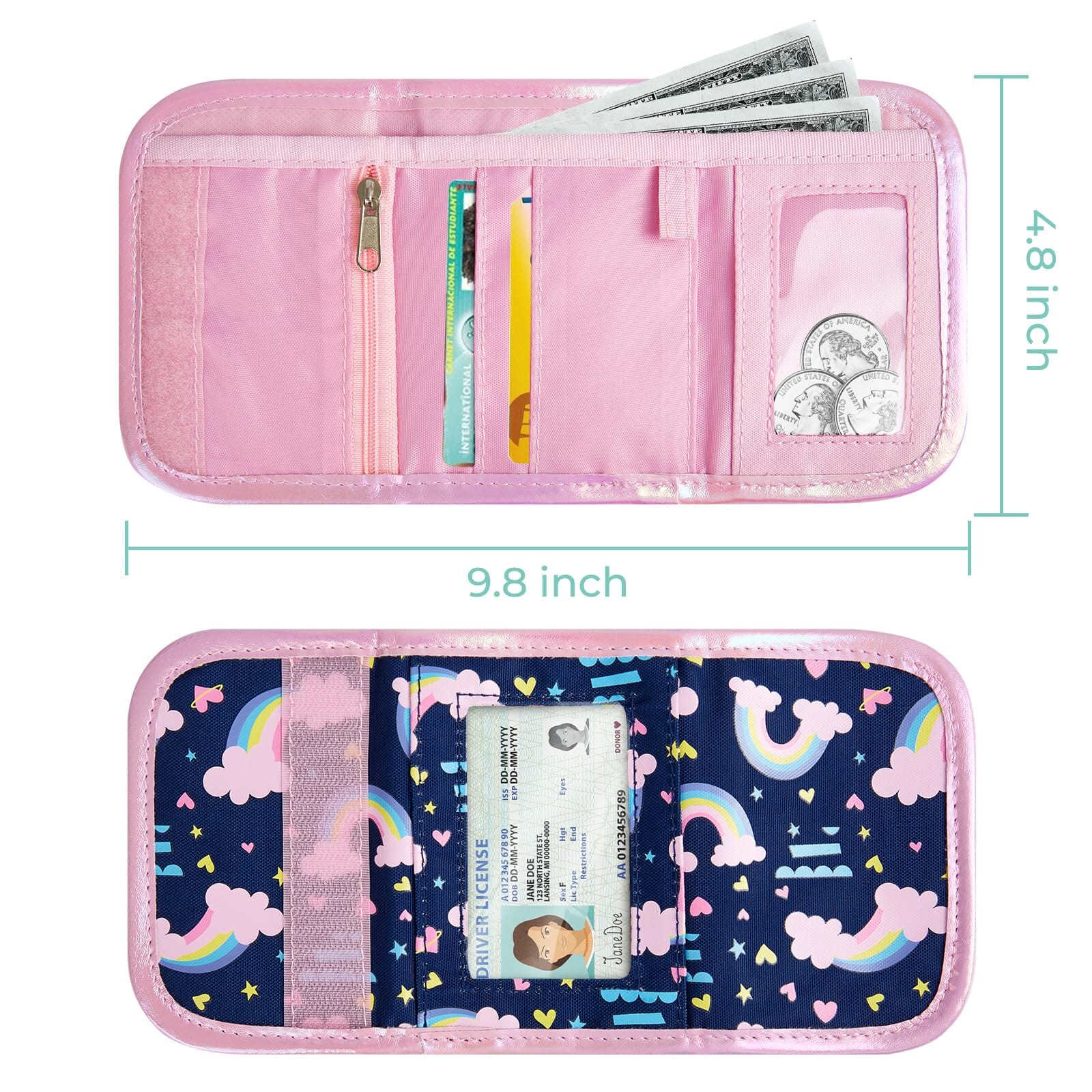 Rainbow-Dark Purple DIY Wallet DIY Wallet Choco Mocha