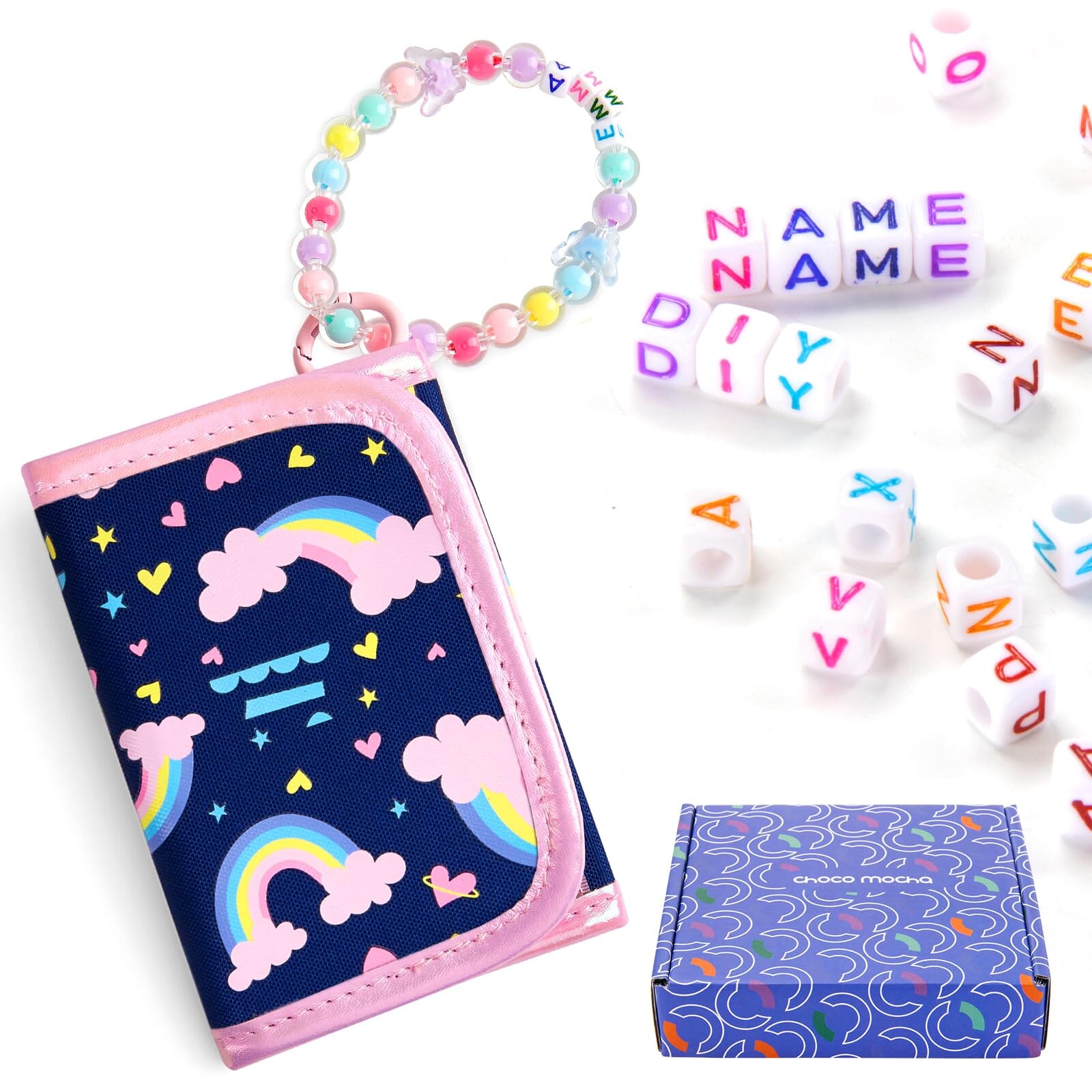 Rainbow-Dark Purple DIY Wallet DIY Wallet Choco Mocha