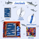 Shark Blue Wallet Boys Wallets Choco Mocha