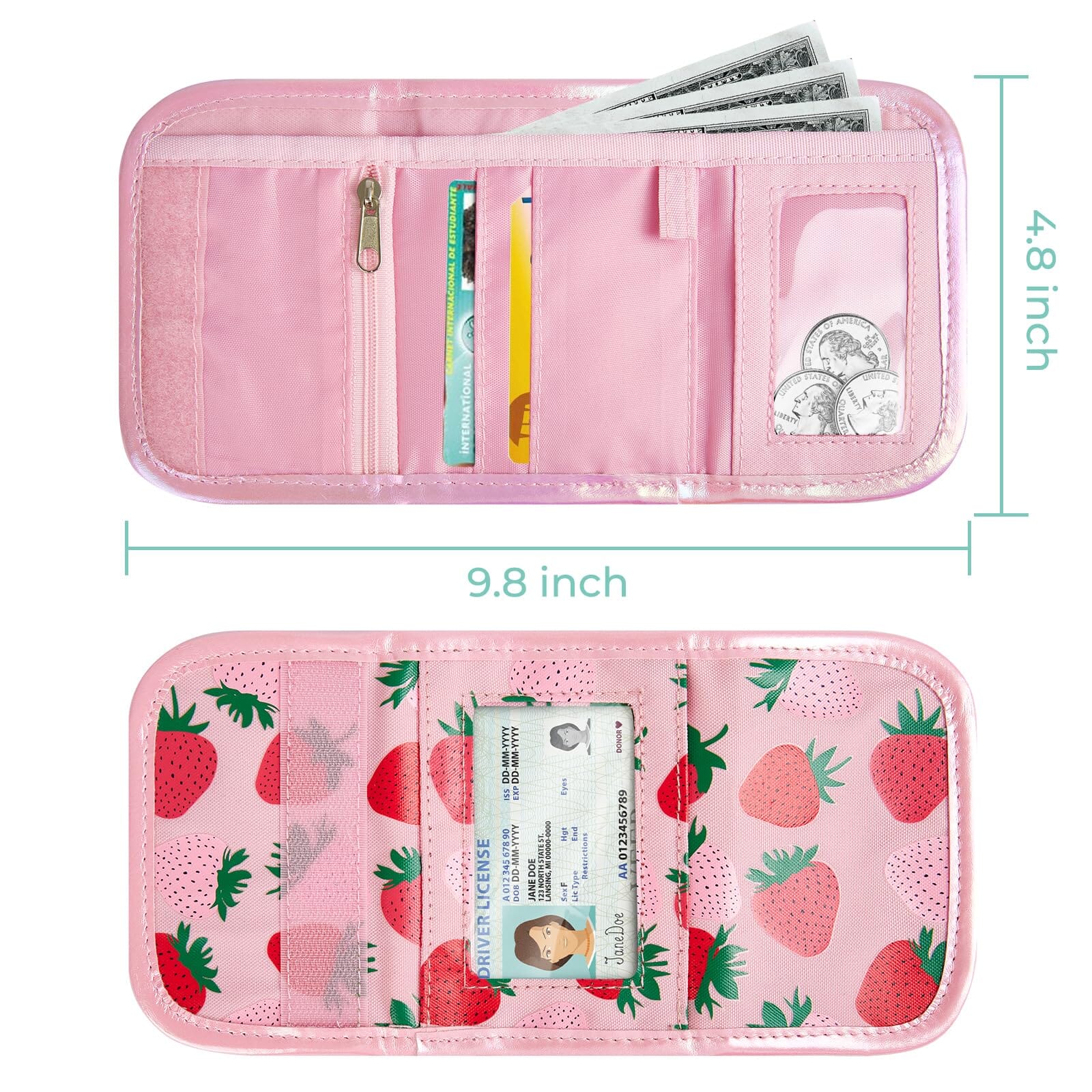 Strawberry-Pink DIY Wallet DIY Wallet Choco Mocha