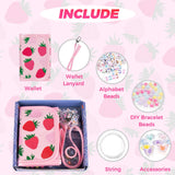 Strawberry-Pink DIY Wallet DIY Wallet Choco Mocha