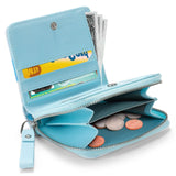 Teal Leather Wallet Leather Bifold Wallet Choco Mocha