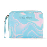 Teal Leather Wallet Leather Bifold Wallet Choco Mocha