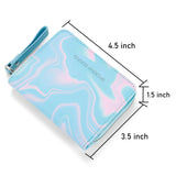 Teal Leather Wallet Leather Bifold Wallet Choco Mocha