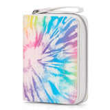 Tie Dye-Colorful Leather Wallet Choco Mocha