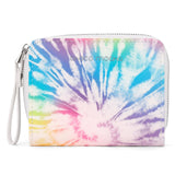 Tie Dye-Colorful Leather Wallet Choco Mocha