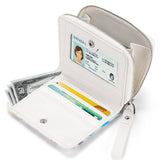 Tie Dye-Colorful Leather Wallet Choco Mocha