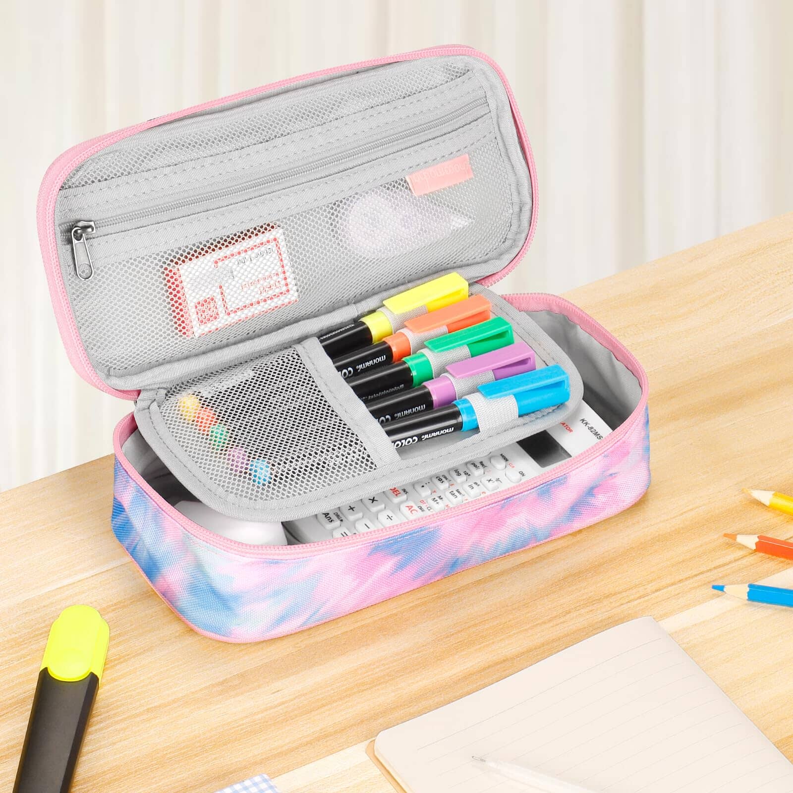 Tie Dye Swirl Pink Pencil Case Pencil Case Choco Mocha