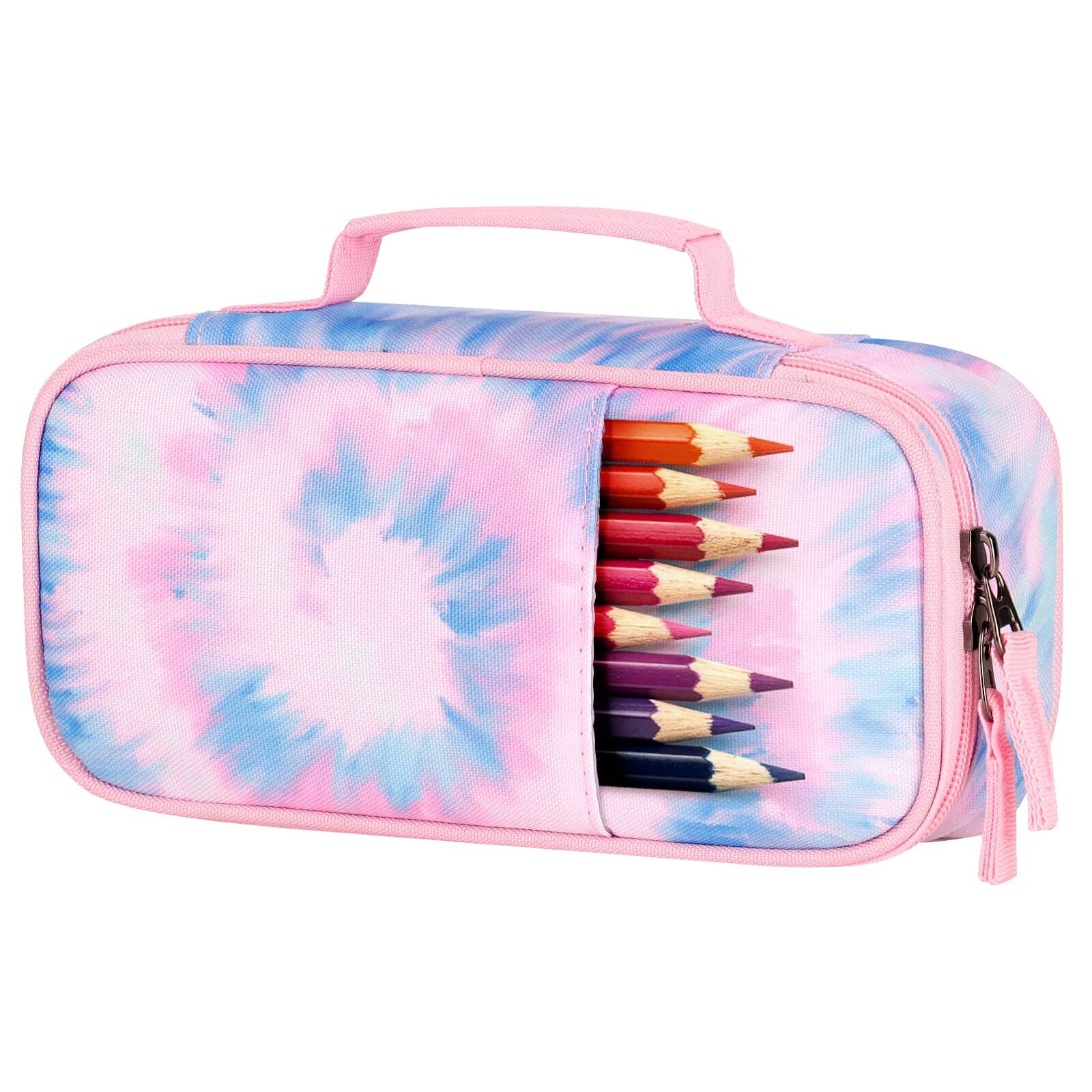 Tie Dye Swirl Pink Pencil Case Pencil Case Choco Mocha