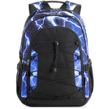Geometric Lighting Blue Backpack