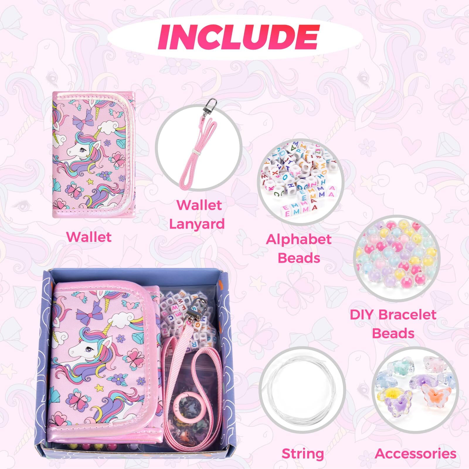 Unicorn-Pink DIY Wallet DIY Wallet Choco Mocha