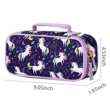 Unicorn Purple Pencil Case Pencil Case Choco Mocha