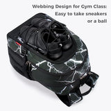 Geometric Black Backpack