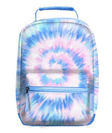 Tie Dye Swirl Blue Portable Lunch Bag