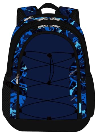 Geometric Blue Backpack