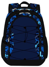 Geometric Blue Backpack