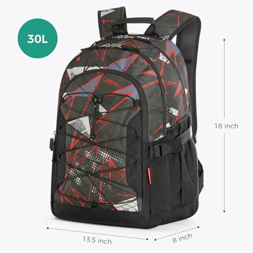 Geometric Gray Backpack
