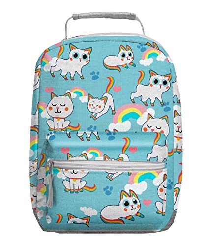 Cat Blue Portable Lunch Bag