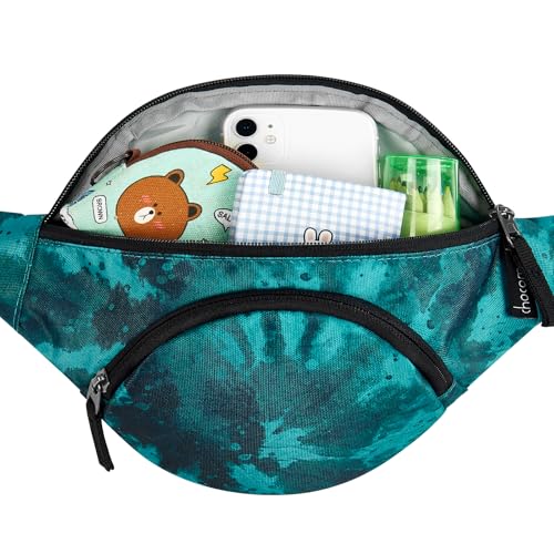 Tie Dye Teal Fanny Pack