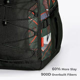 Geometric Red Backpack
