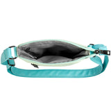 Gradient Teal Leather Crossbody Purse