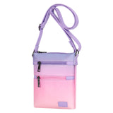 Gradient Pink Leather Crossbody Purse