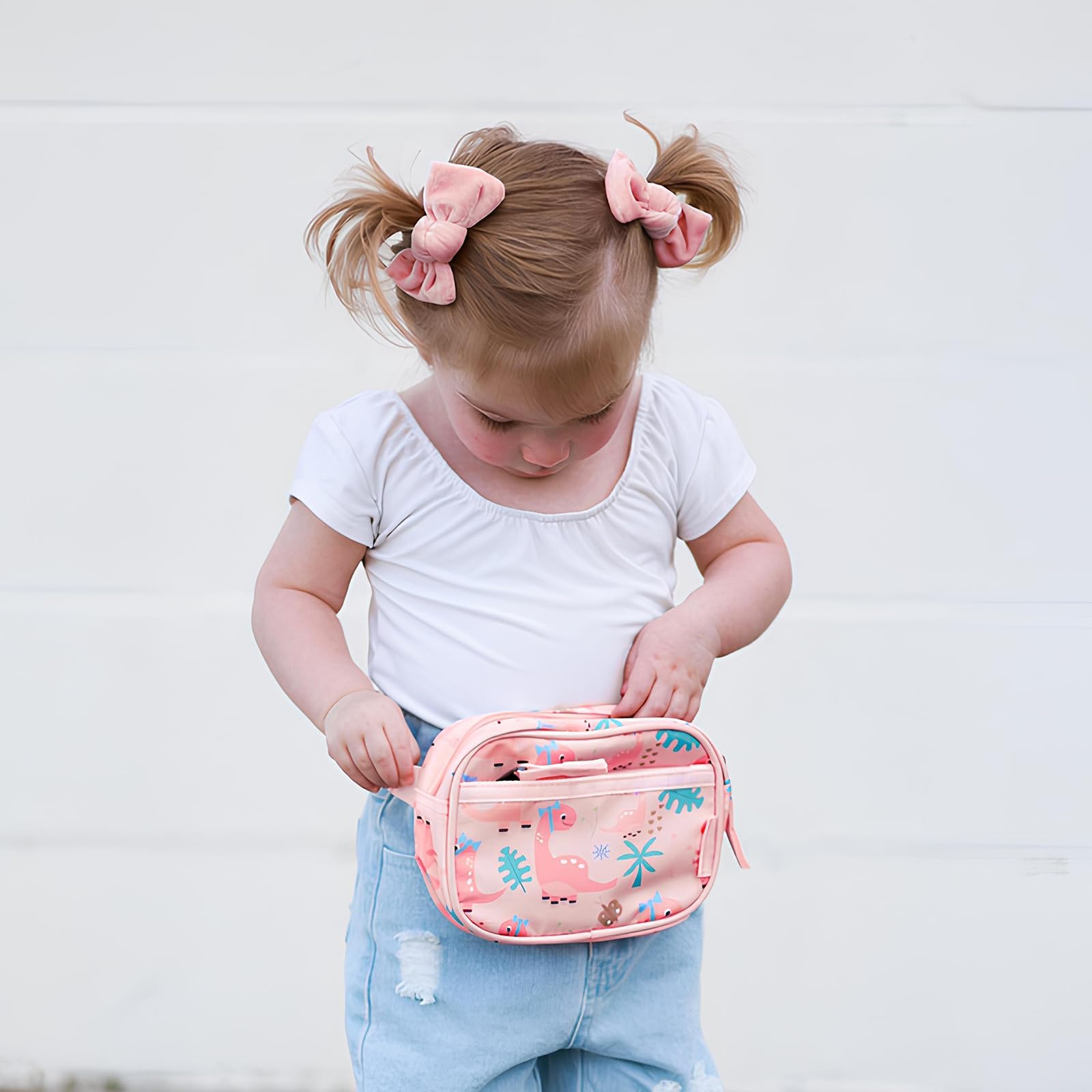 Dinosaur Pink Toddler Fanny Pack