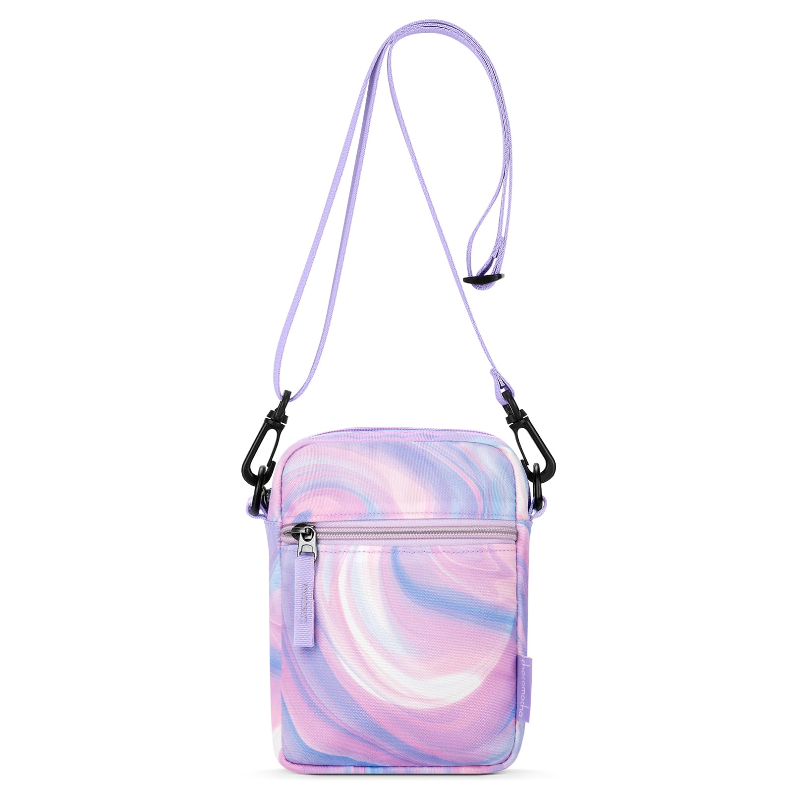 Gradient Fluid Purple Crossbody Purse Small