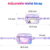 Gradient Fluid Purple Fanny Pack