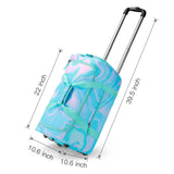 Laser Fluid Teal Rolling Duffle Bag