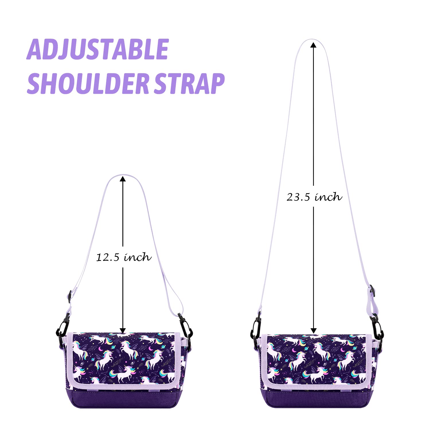 Unicorn Purple Crossbody Purse