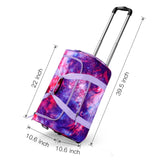 Galaxy Pink Purple Rolling Duffle Bag